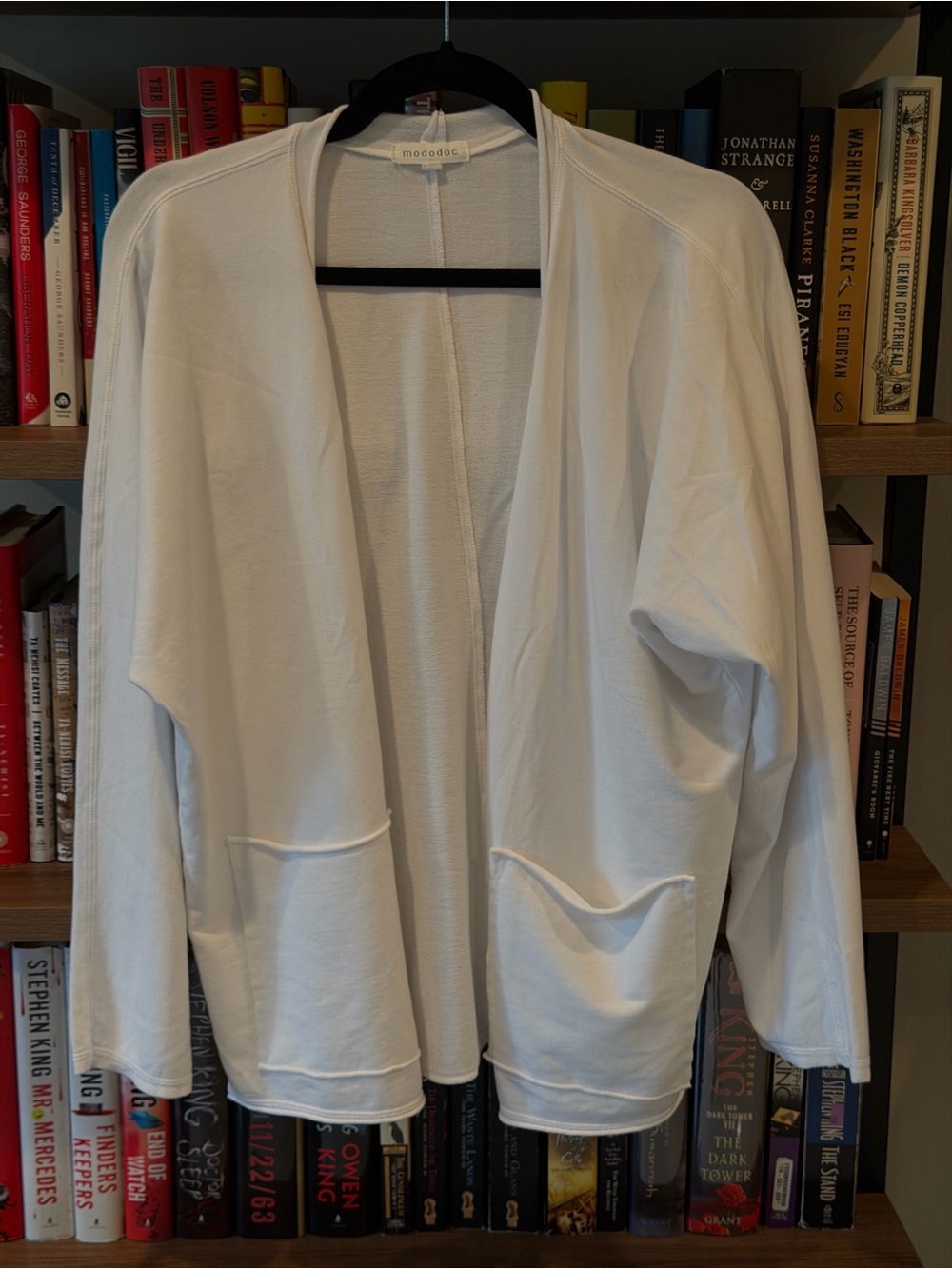 Mododoc Long Sleeve Open Front Kimono Sleeve Cardigan